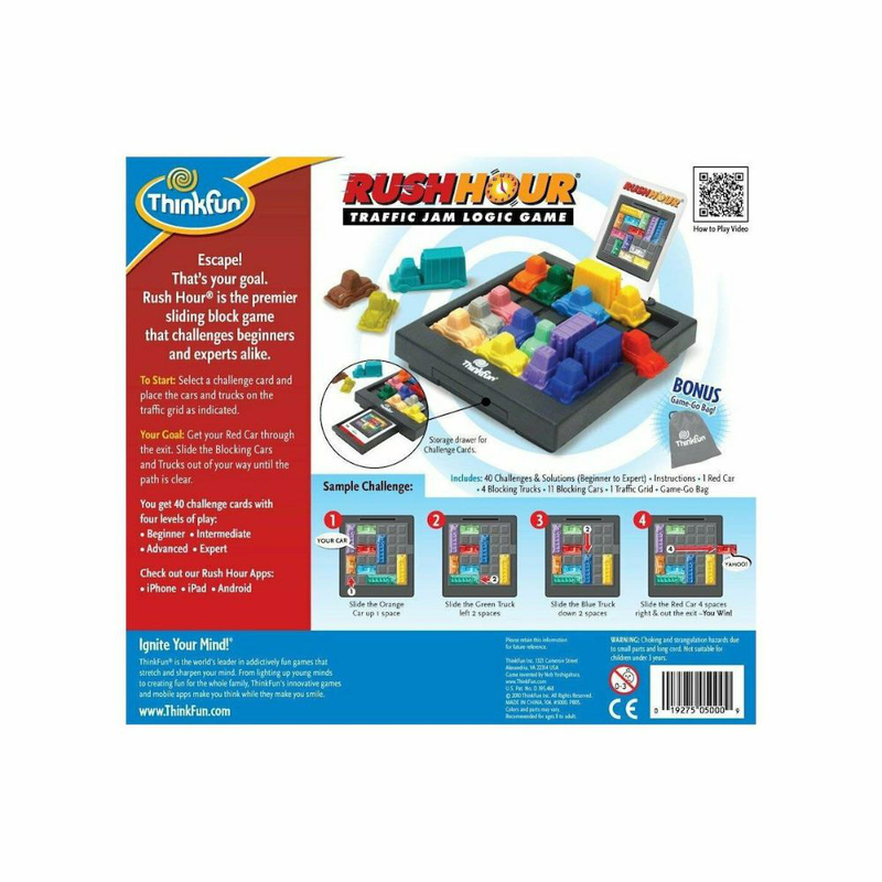 Product image: Think fun επιτραπέζιο παιχνίδι rush hour για 1 παίκτη 8+ ετών, , medium-null