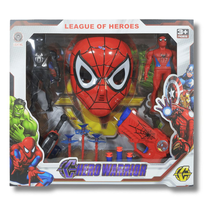 Σετ υπερήρωα spiderman league of heroes με μάσκα, όπλο & αξεσουάρ για απόλυτες περιπέτειες!, , medium