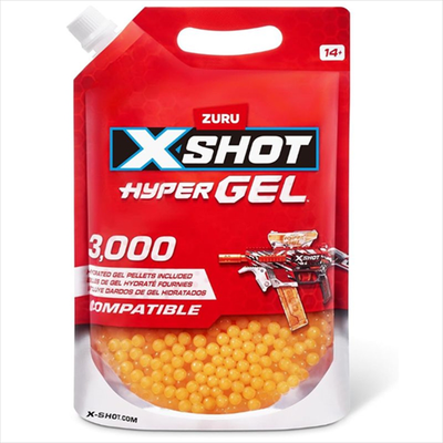 Zuru x-shot hyper gel 3000pk refill darts 36810, , medium