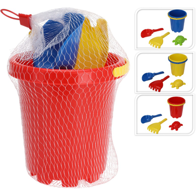 Beach toys set 4pcs - assorted colors