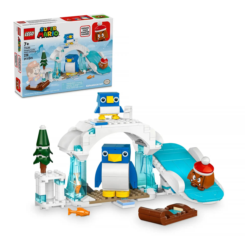Lego super mario 71430 penguin family snow adventure expansion set, , medium-null