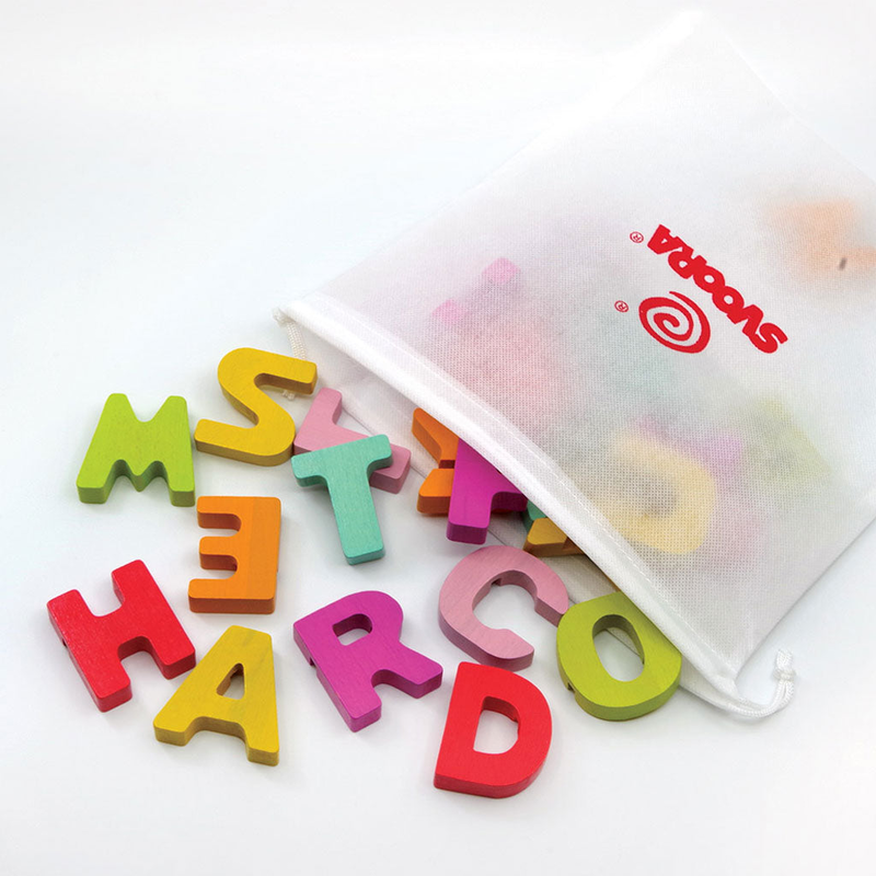 Wooden alphabet puzzle with 50 flash cards “my first english words”, , medium image number null