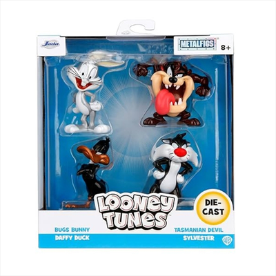 Jada metalfigs looney tunes #253252044  6.3cm 4-pack figures wave 1 - bugs - daffy - sylvester - taz, , medium