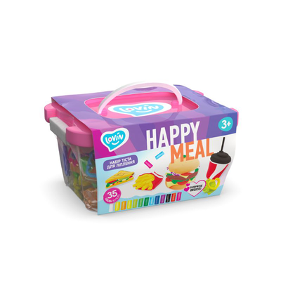 Creative set tm lovin happy meal box with play dough, , medium