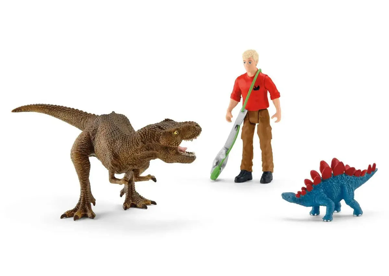 Schleich 41465 tyrannosaurus rex attack dinosaurs, , medium-null