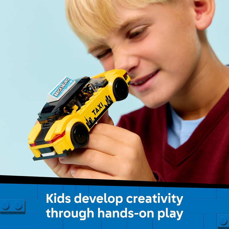 Lego city yellow taxi, , medium-null