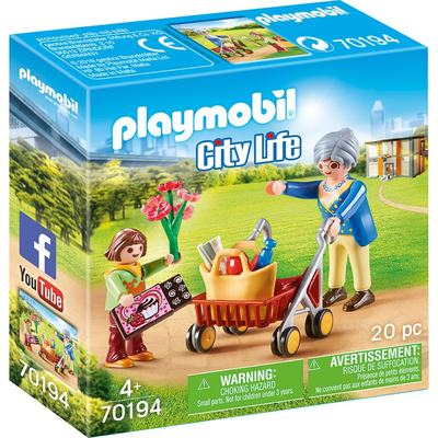 Playmobil 70194 grandma with rollator