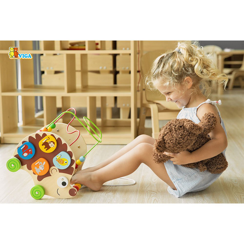 Pull-along activity hedgehog, , medium image number null