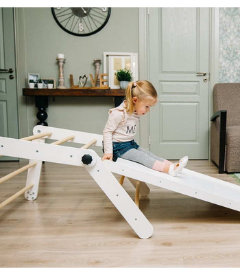 Montessori pikler triangle - 3 sections plus ramp