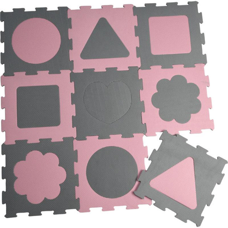 Eva groundmat puzzle 9pcs - assorted colors, , medium-null