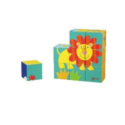 Wild animal blocks puzzle, , medium