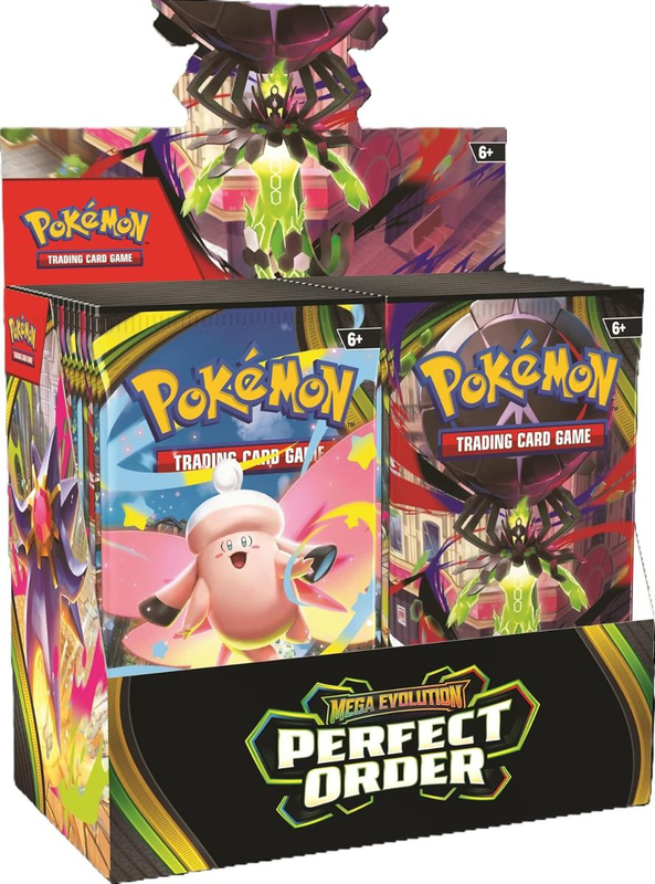 Pokemon mega evolution perfect order booster trading cards, , medium-null