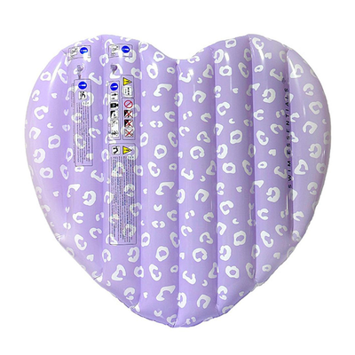 Swim essentials: heart shaped beach mat for kids 6+ - "lila leopard", , medium