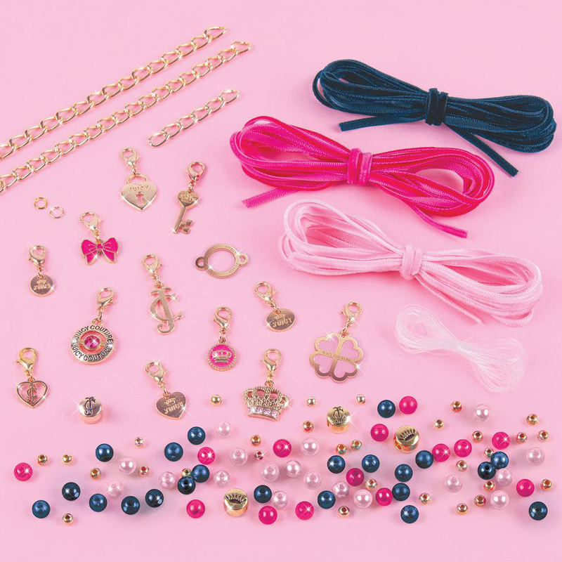 Make it real Juicy Couture charmed by velvet and pearls bracelet kit, , medium image number null
