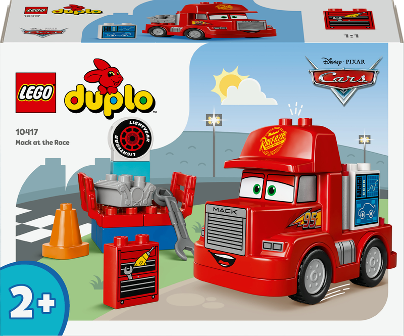 Lego duplo mack at the race 10417 for ages 2+ 14pcs, , medium-null