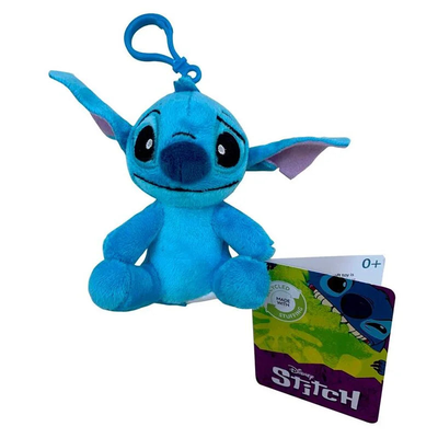 Disney stitch assorted plush keychain 10cm, , medium
