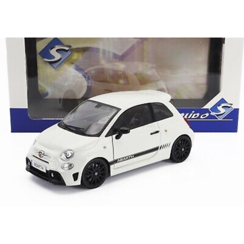 Solido 1/18 2022 fiat 595 500 abarth, white, , medium-null