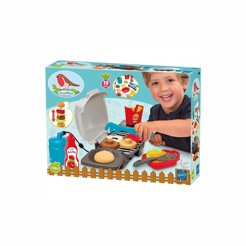 Ecoiffier 4665 - burger barbeque, mixed colours, , medium-null