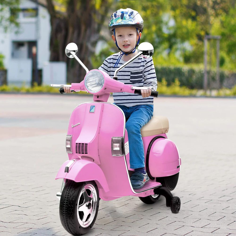 Product image: Vespa® ηλεκτροκίνητη παιδική μηχανή licensed 12v – μια πραγματική μοτοσυκλέτα για μικρούς αναβάτες, , medium-null