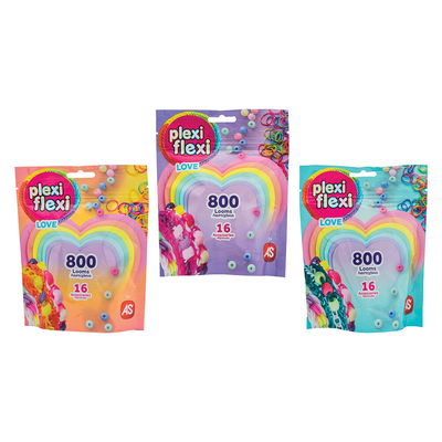 As plexi flexi bags with 800 looms and accessories 25572 4y+ (1pc random selection), , medium