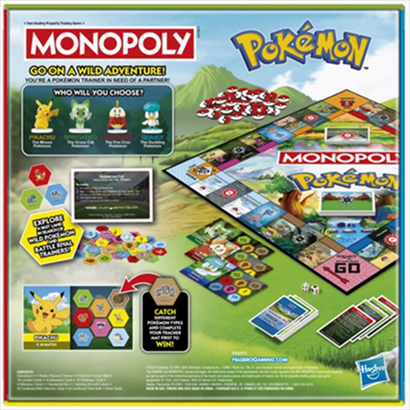 Monopoly pok&eacute;mon board game monopoly *english version*, , medium-null