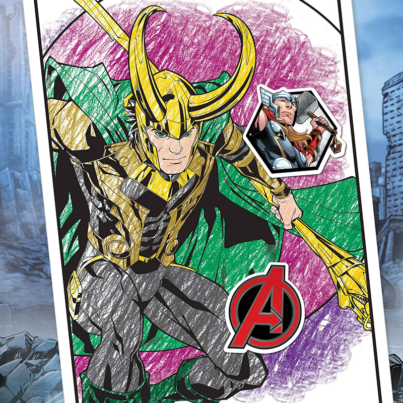 Crayola avengers coloring book with stickers, , medium-null