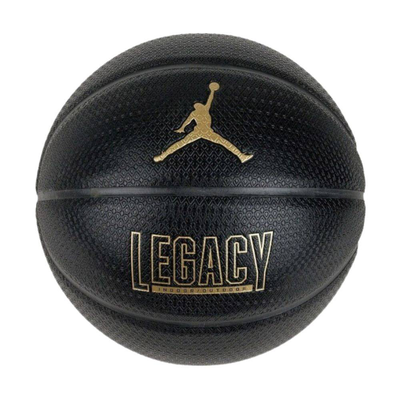 Nike jordan legacy 2.0 8p basketball, Black / Gold, medium