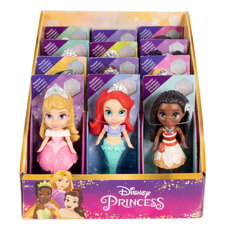Disney princess assorted mini dolls 8cm-null