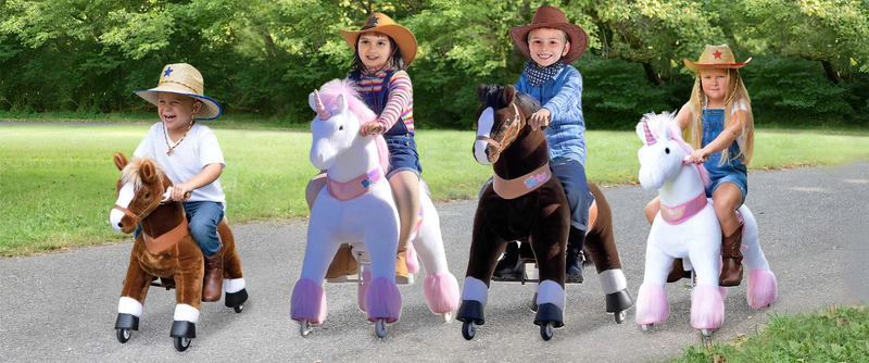 Ponycycle mechanically walking ride-on black horse - age 7+, , medium image number null