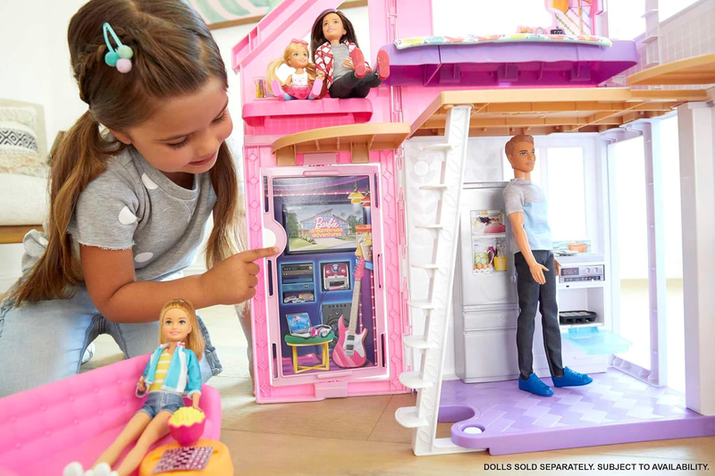 Barbie malibu house dollhouse, , medium-null