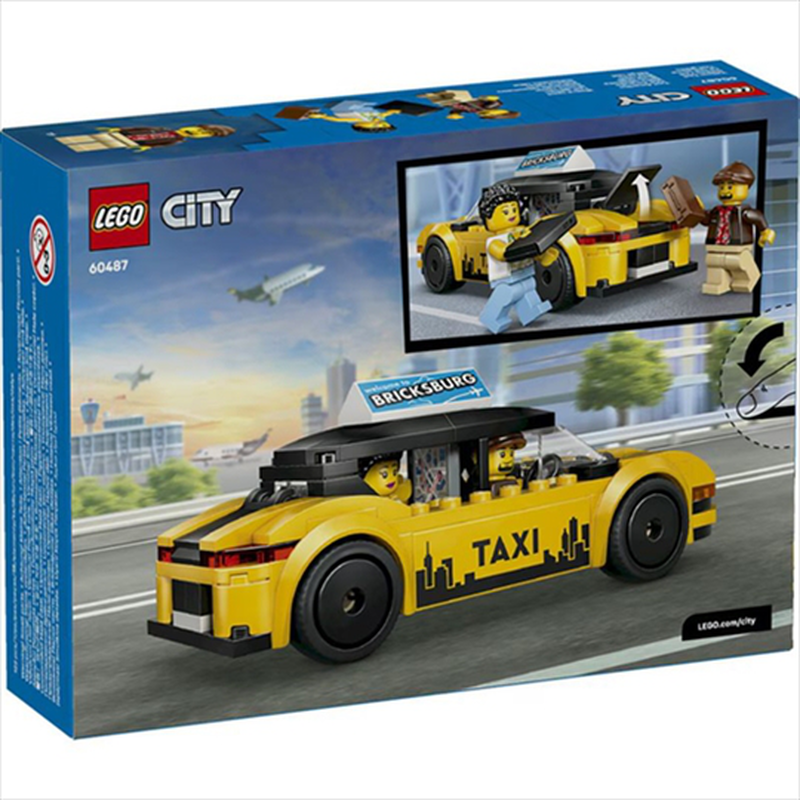 Lego 60487 city - yellow taxi, , medium-null