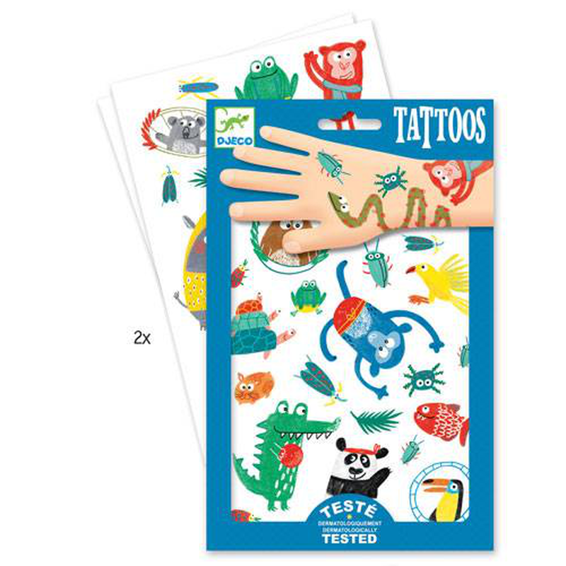 Djeco tattoos - snouts, , medium-null