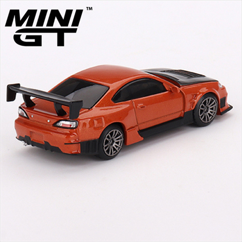 Product image: Mini gt 1/64 nissan silvia s15 d-max, metallic orange, , medium-null