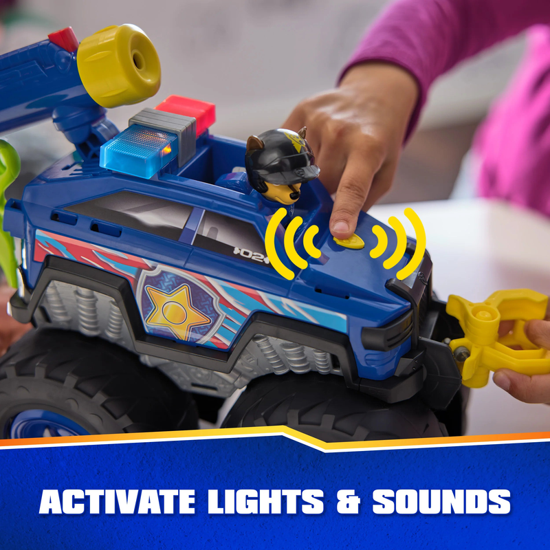 Paw patrol rescue wheels chase's power haulin' cruiser, , medium-null