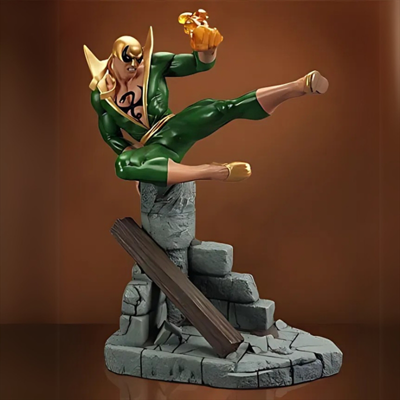Hard hero - marvel - iron fist green - statue - 16 inch - 750pcs limited edition, , medium-null