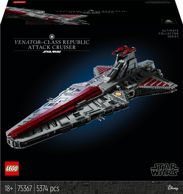 Lego star wars venator-class republic attack cruiser 75367 for ages 18+ 5374pcs, , medium