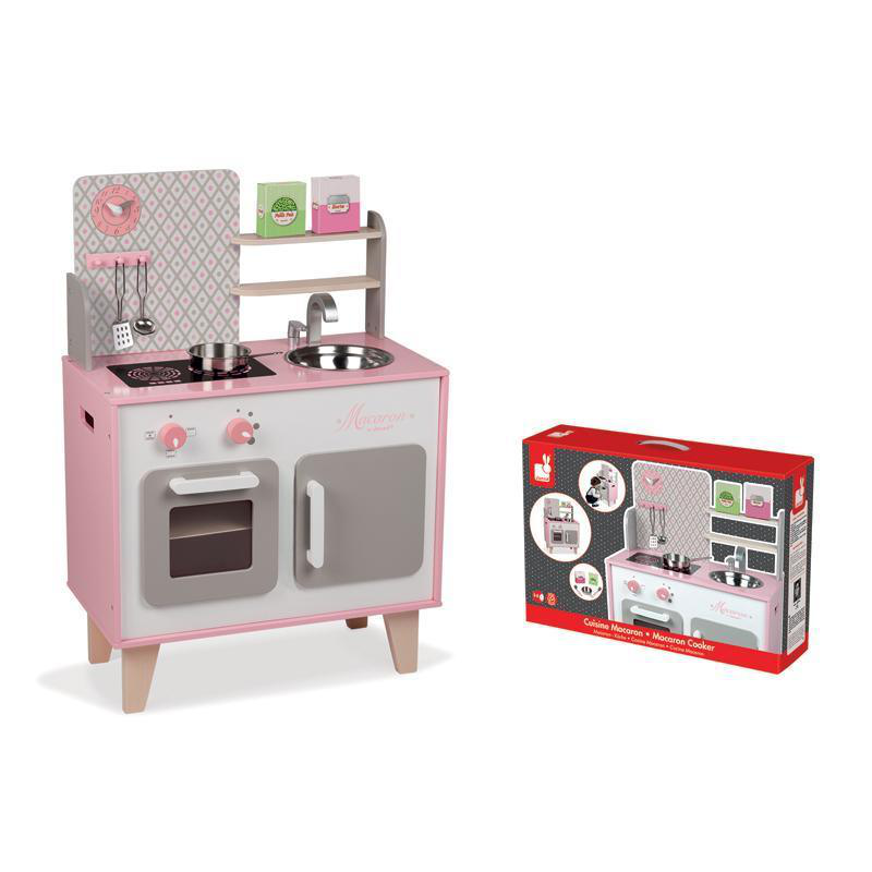Product image: Janod macaron cooker wooden kitchen, , medium-null