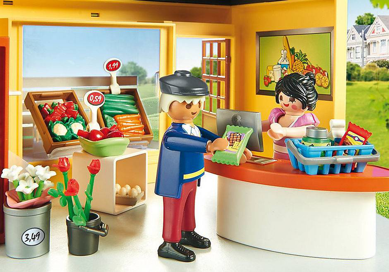 Playmobil 70375 city life my little town my supermarket, , medium image number null