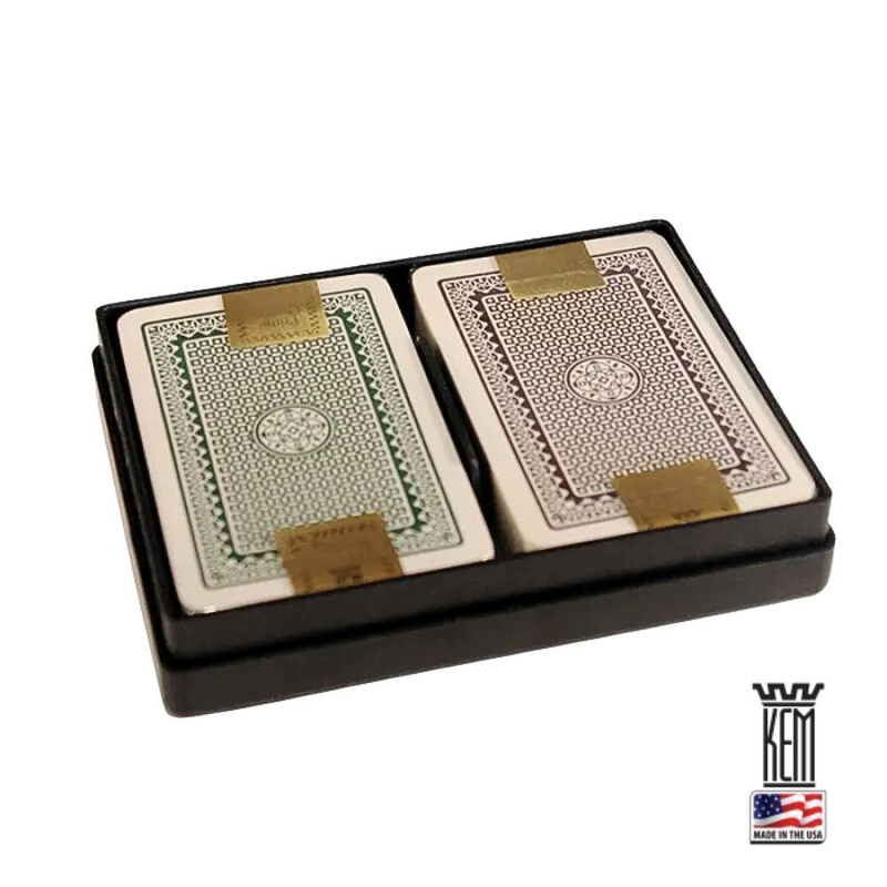 Kem luxury 100% plastic playing cards &ndash; 2 decks for casino-quality games, , medium-null