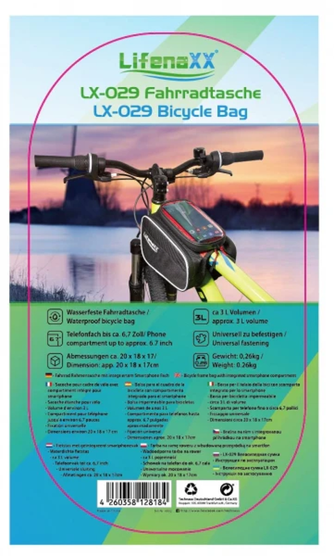 Lifenaxx bicycle bag lx-029, , medium-null