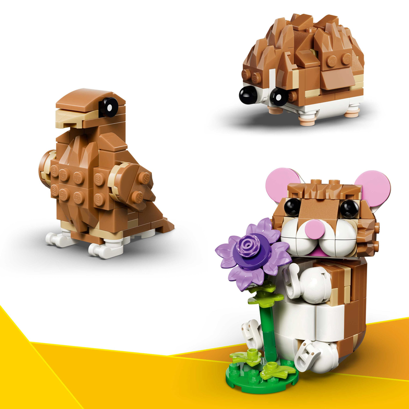 Lego creator 3-in-1 cute hamster with a flower, , medium-null