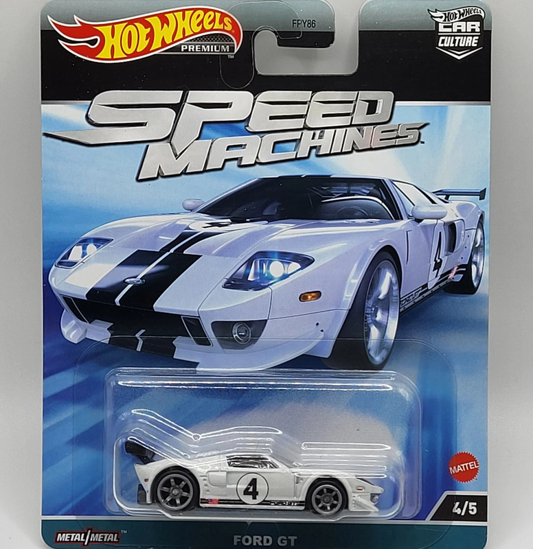Product image: Hotwheels premium | real riders | speed machines | ford gt, , medium-null