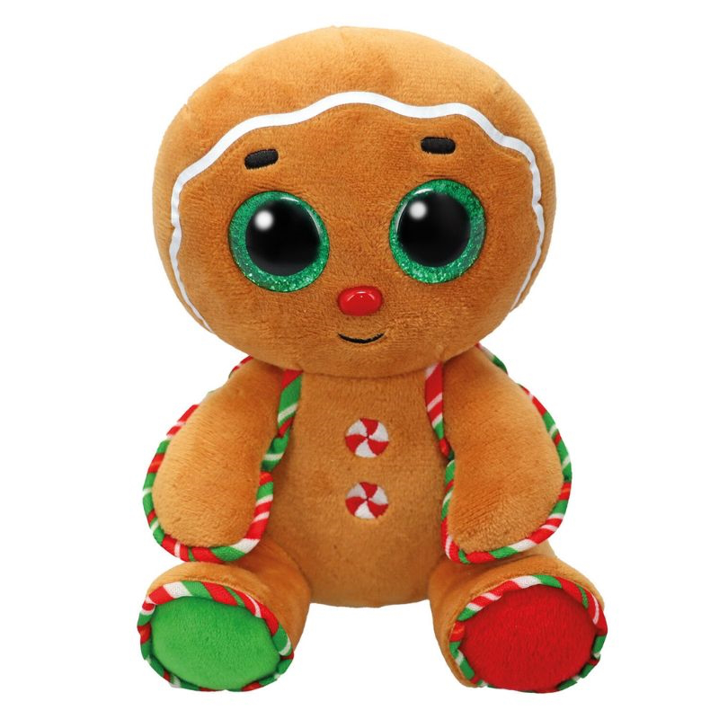 Ty beanie boos plush christmas cookie brown 15cm, , medium-null