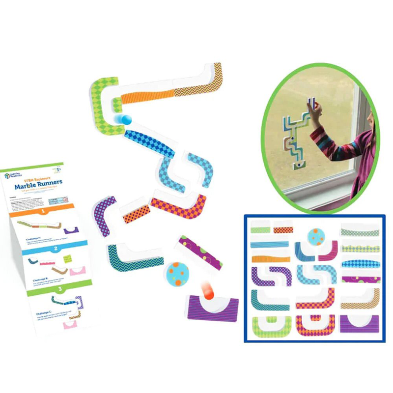 Learning resources marble runners for ages 5+ 13pcs, , medium-null