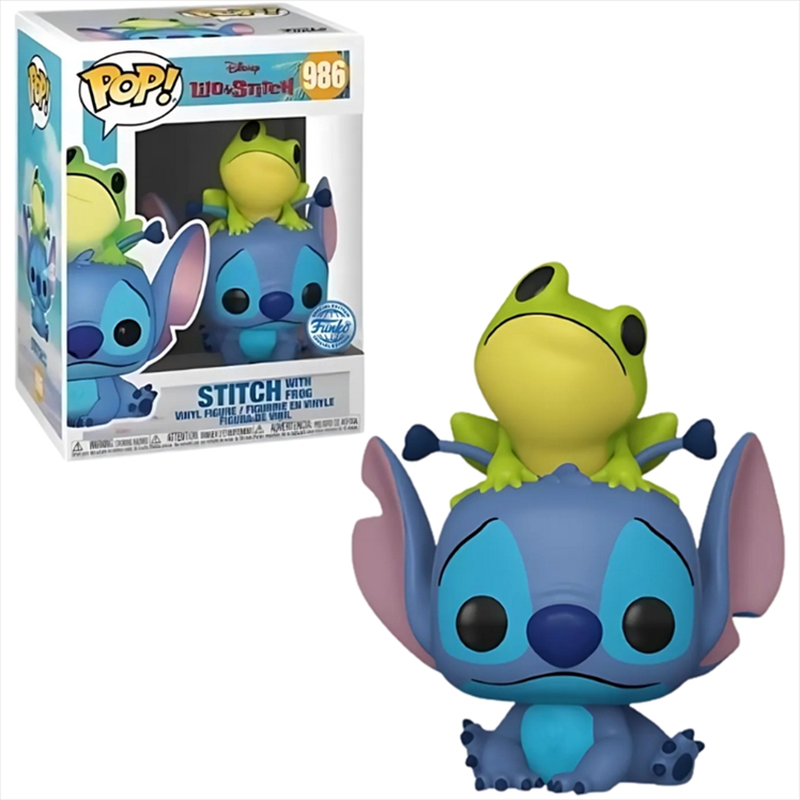 Product image: Funko pop! - disney - lilo and stitch stitch with frog #986 special ediiton, , medium-null