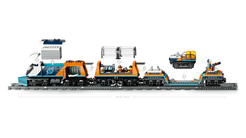 Lego city 60470 explorers' arctic polar express train, , medium-null