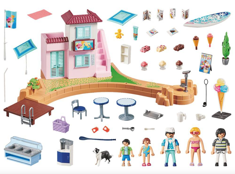 Playmobil 70279 waterfront ice cream shop, , medium image number null