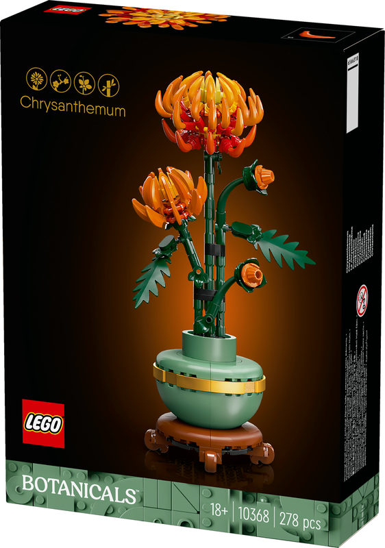 Lego icons chrysanthemum 10368 for ages 18+ 278pcs, , medium-null
