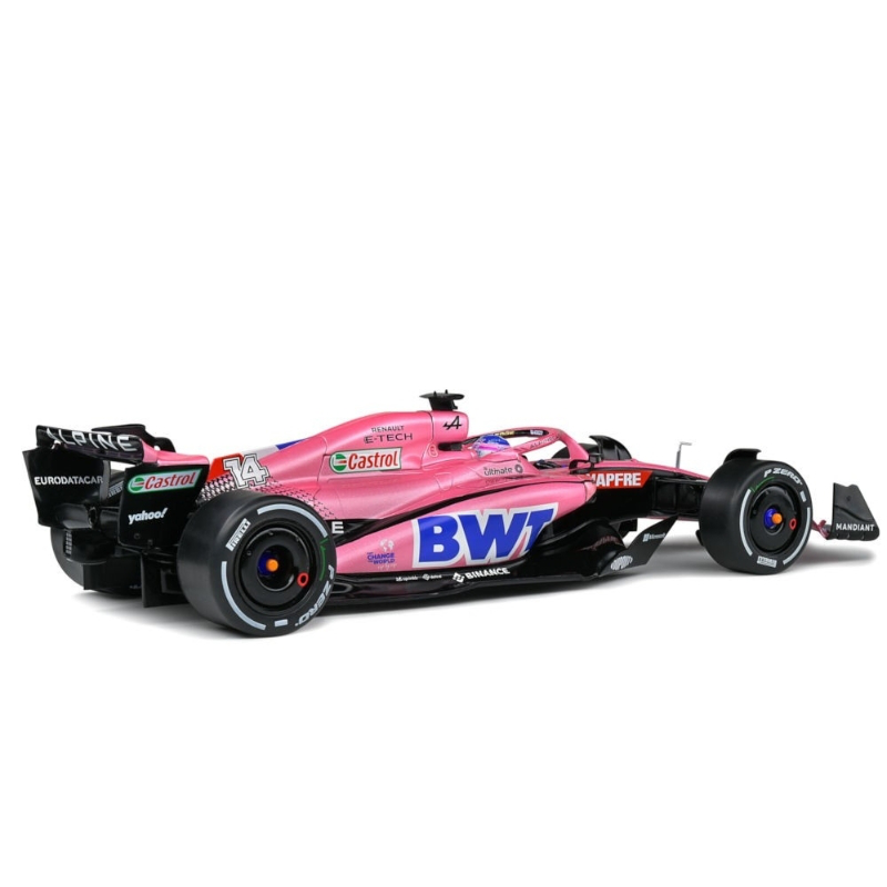 Solido 1/18 2022 alpine a522 f1 #14 fernando alonso gp bahrein, blue/pink, , medium-null