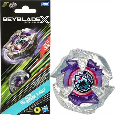 Hasbro beyblade x: booster single top - keel shark 3-60lf attack type g0194